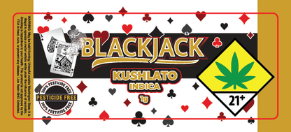 Black Jack Jar Label 1G