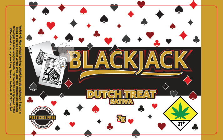 Black Jack Jar Label 7G