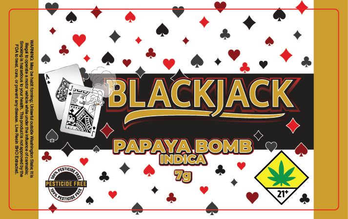 Black Jack Jar Label 7G