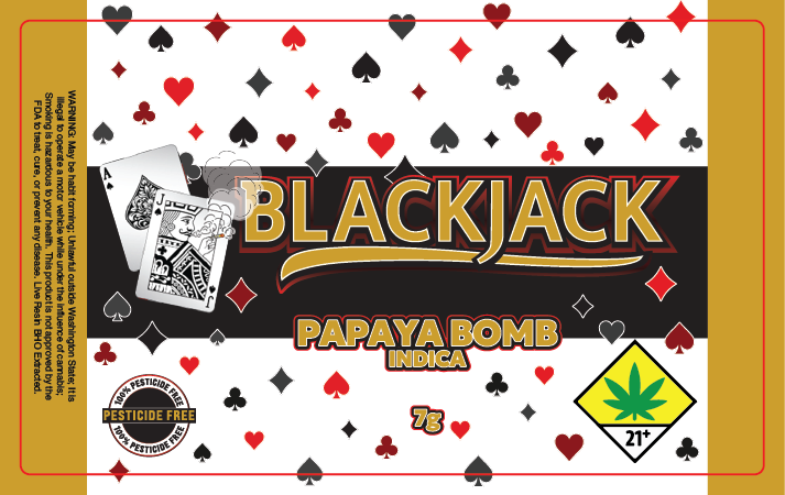 Black Jack Jar Label 7G