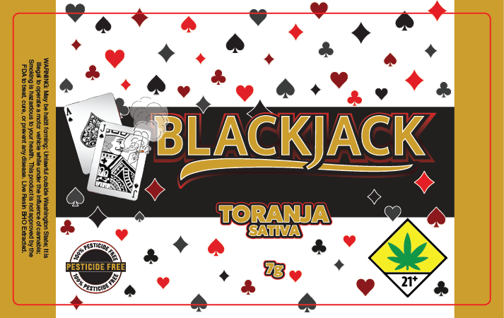 Black Jack Jar Label 7G