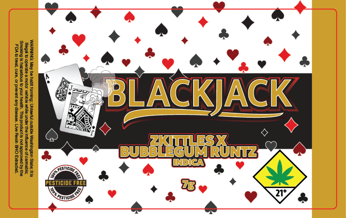 Black Jack Jar Label 7G