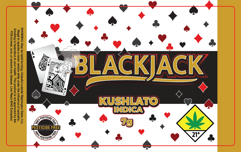 Black Jack Jar Label 7G