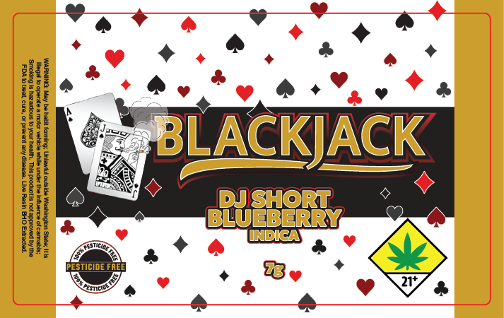 Black Jack Jar Label 7G