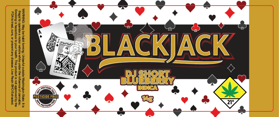 Black Jack Jar Label 14G