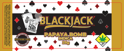 Black Jack Jar Label 28G