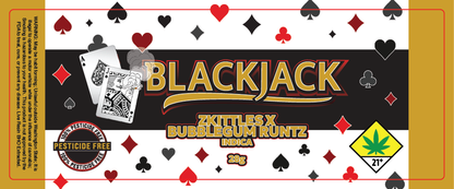 Black Jack Jar Label 28G