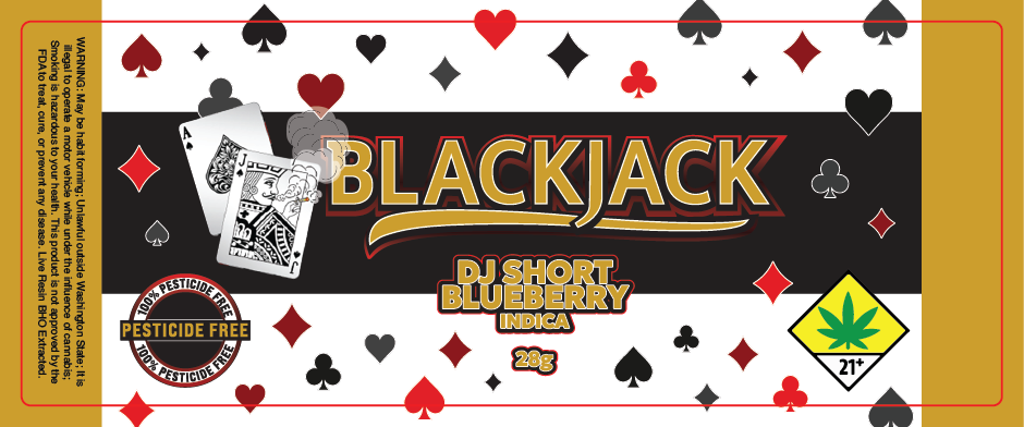 Black Jack Jar Label 28G