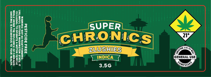 Super Chronics Jar Label 3.5g
