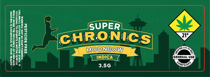 Super Chronics Jar Label 3.5g