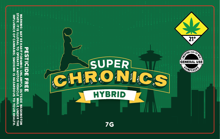 Super Chronics Jar Label 7g