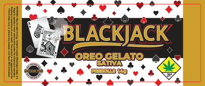 Black Jack Prerolls Label 14G