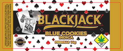 Black Jack Prerolls Label 14G