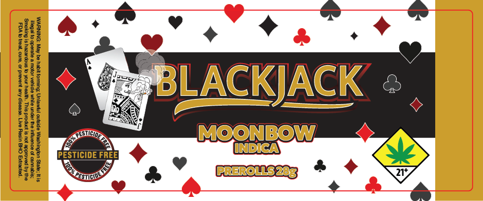Black Jack Prerolls Label 28G