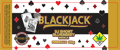 Black Jack Prerolls Label 28G