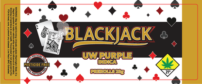 Black Jack Prerolls Label 28G