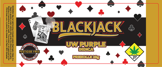 Black Jack Prerolls Label 28G