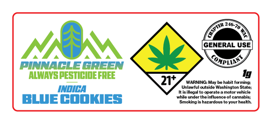 Pinnacle Green Jar Label 1g