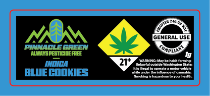 Pinnacle Green Jar Label 1g