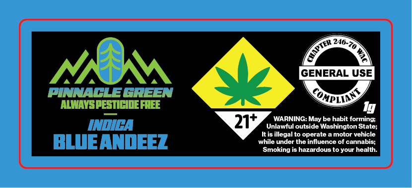 Pinnacle Green Jar Label 1g