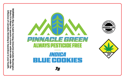 Pinnacle Green Jar Label 7g