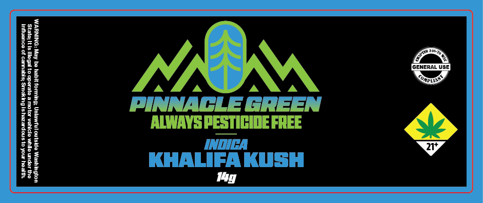 Pinnacle Green Jar Label 14g