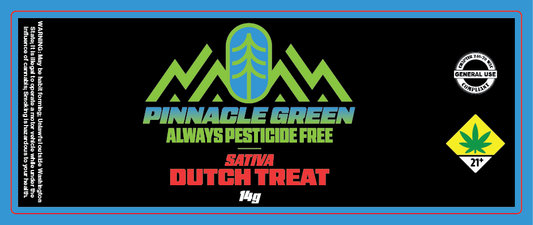 Pinnacle Green Jar Label 14g