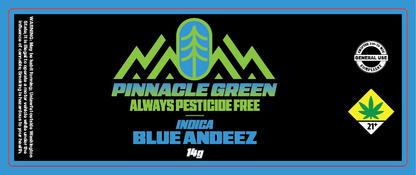 Pinnacle Green Jar Label 14g