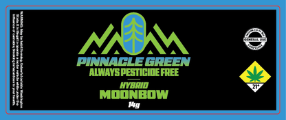 Pinnacle Green Jar Label 14g