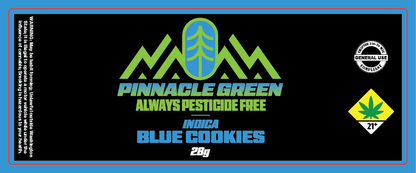 Pinnacle Green Jar Label 28g