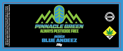 Pinnacle Green Jar Label 28g
