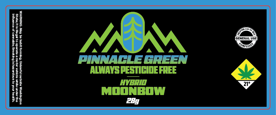 Pinnacle Green Jar Label 28g