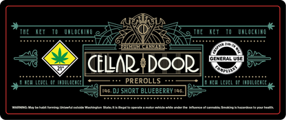 Cellar Door 14g Preroll Labels