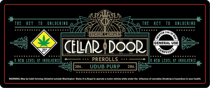 Cellar Door 28g Preroll Labels