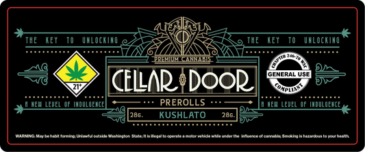 Cellar Door 28g Preroll Labels