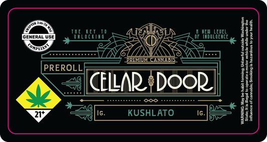 Cellar Door 1g Preroll Labels