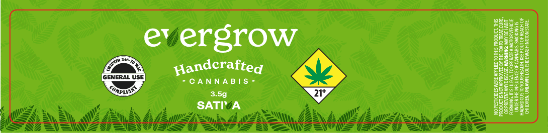 Evergrow 3.5g Flower Labels