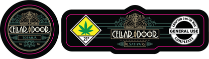 Cellar Door Jar and Lid Label 1g
