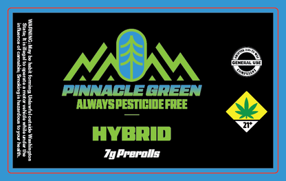 Pinnacle Green  Prerolls 7g
