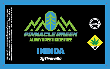 Pinnacle Green  Prerolls 7g