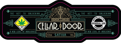 Cellar Door Jar Label 14g
