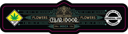 Cellar Door Jar Label 3.5g