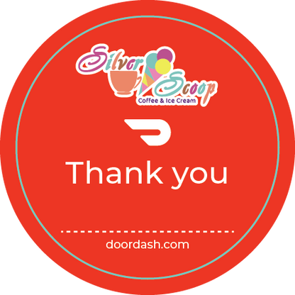 2in Round Doordash Logo Stickers