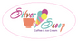 Silver Scoop Oval Stickers