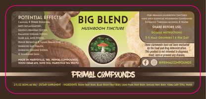 Primal Compounds 2oz Tincture Labels