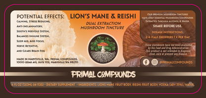 Primal Compounds 4oz Tincture Labels