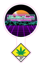 Sugar Lab Jar Lid 21+ Label