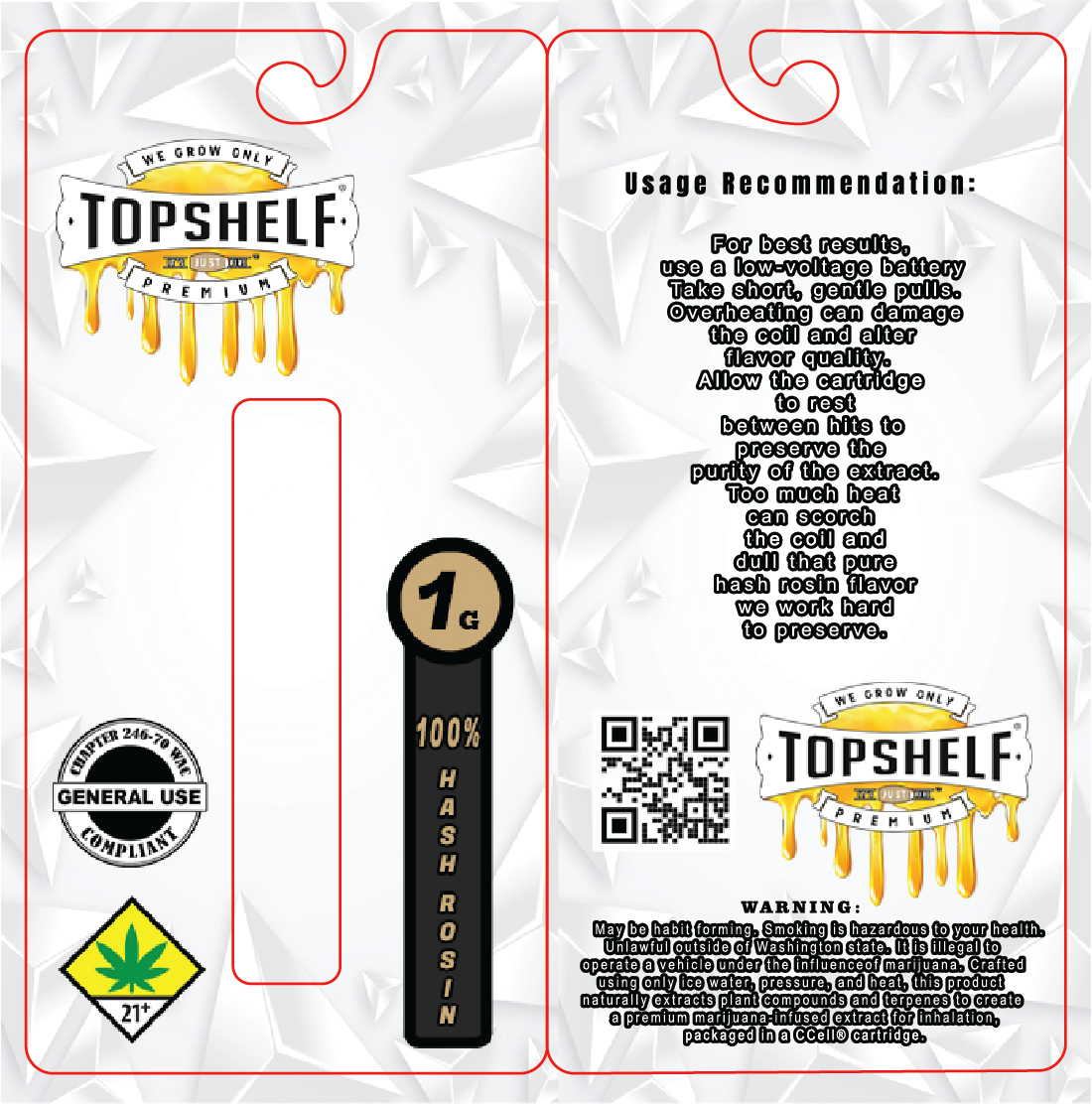 Top Shelf Hash Rosin Vape