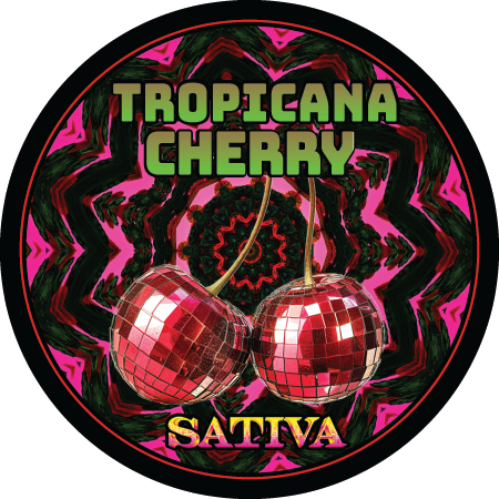 Top Shelf Large Round 2.75" Strain Sticker