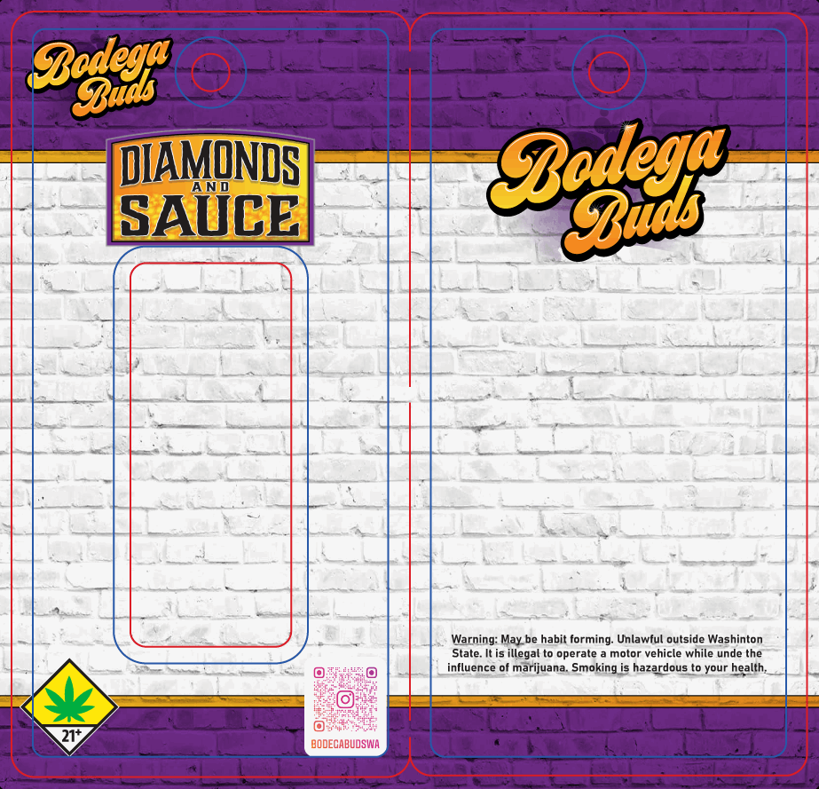 Bodega Buds - Diamonds and Sauce - 3 Pack Dabs